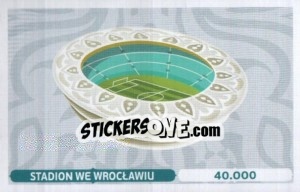 Sticker Stadion We Wroclawiu - UEFA Euro Poland-Ukraine 2012. Dutch edition n. 236 - Panini