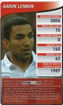 Cromo Aaron Lennon - England Football Stars 2009-2010
 n. 1 - Top Trumps