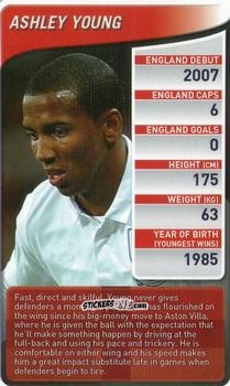 Sticker Ashley Young - England Football Stars 2009-2010
 n. 3 - Top Trumps