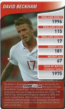 Figurina David Beckham - England Football Stars 2009-2010
 n. 6 - Top Trumps