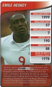 Cromo Emile Heskey - England Football Stars 2009-2010
 n. 8 - Top Trumps