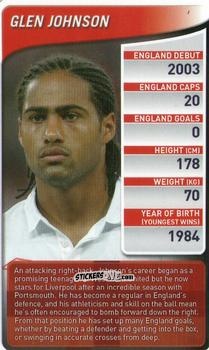 Cromo Glen Johnson - England Football Stars 2009-2010
 n. 11 - Top Trumps
