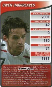 Cromo Owen Hargreaves - England Football Stars 2009-2010
 n. 20 - Top Trumps
