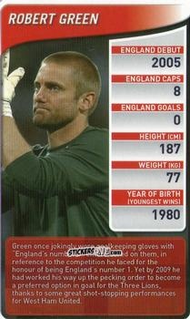 Cromo Robert Green - England Football Stars 2009-2010
 n. 23 - Top Trumps
