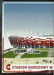 Sticker Stadion Narodowy w Warszawie - UEFA Euro Poland-Ukraine 2012. Platinum edition n. 14 - Panini