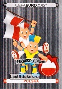 Sticker Official Mascot - Polska - UEFA Euro Poland-Ukraine 2012. Platinum edition n. 49 - Panini