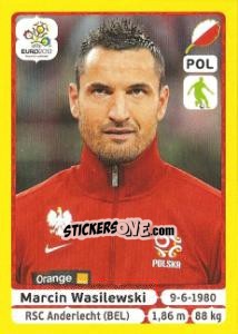 Sticker Marcin Wasilewski - UEFA Euro Poland-Ukraine 2012. Platinum edition - Panini