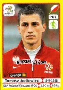 Sticker Tomasz Jodłowiec - UEFA Euro Poland-Ukraine 2012. Platinum edition n. 62 - Panini
