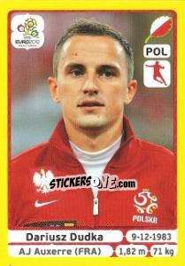 Sticker Dariusz Dudka - UEFA Euro Poland-Ukraine 2012. Platinum edition n. 64 - Panini
