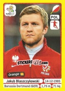 Sticker Jakub Błaszczykowski - UEFA Euro Poland-Ukraine 2012. Platinum edition n. 65 - Panini