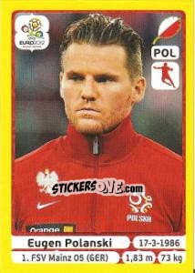 Sticker Eugen Polanski - UEFA Euro Poland-Ukraine 2012. Platinum edition n. 67 - Panini