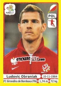 Sticker Ludovic Obraniak - UEFA Euro Poland-Ukraine 2012. Platinum edition n. 71 - Panini
