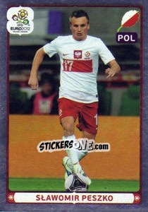 Sticker Sławomir Peszko - UEFA Euro Poland-Ukraine 2012. Platinum edition n. 76 - Panini