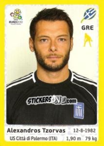 Sticker Alexandros Tzorvas - UEFA Euro Poland-Ukraine 2012. Platinum edition n. 84 - Panini