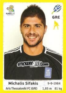 Sticker Michalis Sifakis - UEFA Euro Poland-Ukraine 2012. Platinum edition n. 85 - Panini
