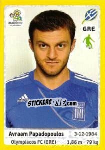 Cromo Avraam Papadopoulos - UEFA Euro Poland-Ukraine 2012. Platinum edition n. 86 - Panini
