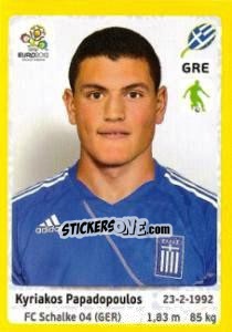 Sticker Kyriakos Papadopoulos - UEFA Euro Poland-Ukraine 2012. Platinum edition n. 90 - Panini