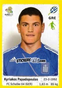 Cromo Kyriakos Papadopoulos - UEFA Euro Poland-Ukraine 2012. Platinum edition - Panini