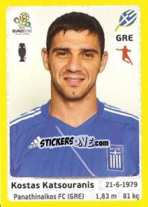 Sticker Kostas Katsouranis - UEFA Euro Poland-Ukraine 2012. Platinum edition n. 95 - Panini
