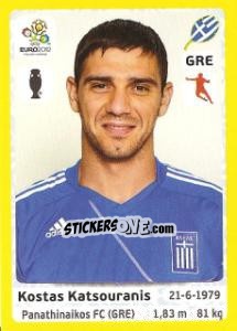 Cromo Kostas Katsouranis - UEFA Euro Poland-Ukraine 2012. Platinum edition - Panini