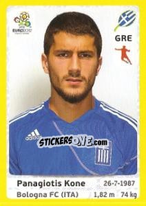 Sticker Panagiotis Kone - UEFA Euro Poland-Ukraine 2012. Platinum edition n. 96 - Panini