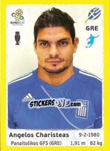Sticker Angelos Charisteas - UEFA Euro Poland-Ukraine 2012. Platinum edition n. 100 - Panini