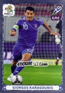 Sticker Giorgos Karagounis - UEFA Euro Poland-Ukraine 2012. Platinum edition - Panini