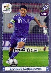 Sticker Giorgos Karagounis - UEFA Euro Poland-Ukraine 2012. Platinum edition n. 105 - Panini
