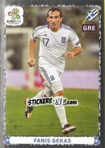 Sticker Fanis Gekas - UEFA Euro Poland-Ukraine 2012. Platinum edition n. 106 - Panini