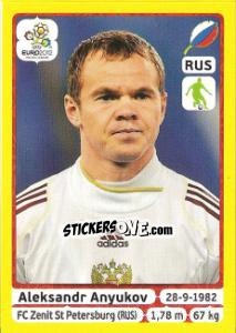 Sticker Aleksandr Anyukov - UEFA Euro Poland-Ukraine 2012. Platinum edition - Panini