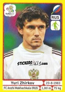 Sticker Yuri Zhirkov - UEFA Euro Poland-Ukraine 2012. Platinum edition n. 121 - Panini