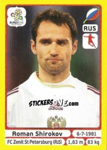 Sticker Roman Shirokov - UEFA Euro Poland-Ukraine 2012. Platinum edition n. 122 - Panini