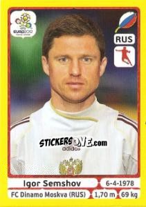 Sticker Igor Semshov - UEFA Euro Poland-Ukraine 2012. Platinum edition n. 123 - Panini