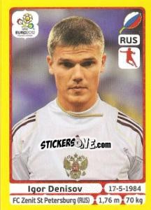 Sticker Igor Denisov - UEFA Euro Poland-Ukraine 2012. Platinum edition n. 124 - Panini