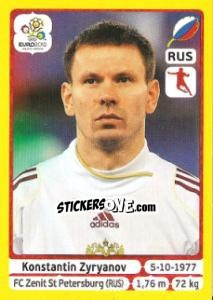 Sticker Konstantin Zyryanov - UEFA Euro Poland-Ukraine 2012. Platinum edition n. 125 - Panini
