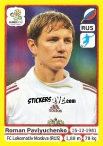 Sticker Roman Pavlyuchenko - UEFA Euro Poland-Ukraine 2012. Platinum edition n. 131 - Panini