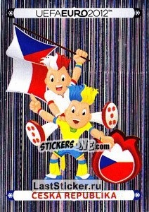 Sticker Official Mascot - Ceská Republika - UEFA Euro Poland-Ukraine 2012. Platinum edition n. 136 - Panini