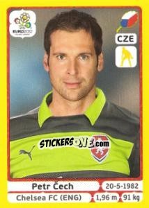 Sticker Petr Cech - UEFA Euro Poland-Ukraine 2012. Platinum edition n. 142 - Panini