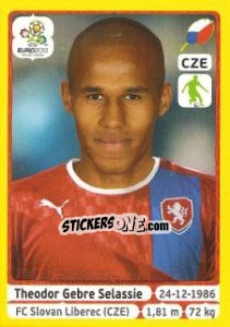 Sticker Theodor Gebre Selassie - UEFA Euro Poland-Ukraine 2012. Platinum edition n. 148 - Panini