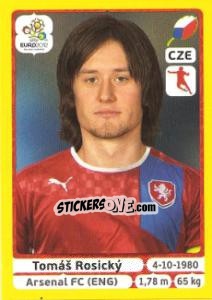 Sticker Tomáš Rosický - UEFA Euro Poland-Ukraine 2012. Platinum edition n. 155 - Panini