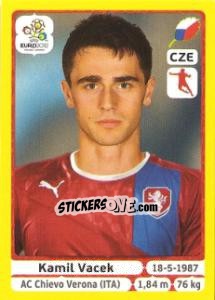 Sticker Kamil Vacek - UEFA Euro Poland-Ukraine 2012. Platinum edition n. 156 - Panini