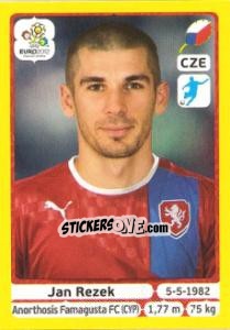 Sticker Jan Rezek - UEFA Euro Poland-Ukraine 2012. Platinum edition n. 158 - Panini
