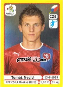 Sticker Tomáš Necid - UEFA Euro Poland-Ukraine 2012. Platinum edition n. 160 - Panini