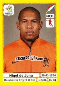 Sticker Nigel de Jong - UEFA Euro Poland-Ukraine 2012. Platinum edition n. 179 - Panini