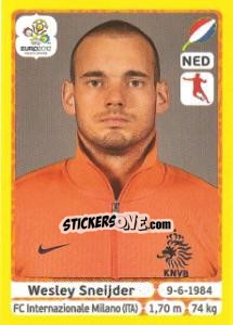 Sticker Wesley Sneijder - UEFA Euro Poland-Ukraine 2012. Platinum edition n. 182 - Panini