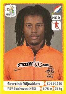 Sticker Georginio Wijnaldum - UEFA Euro Poland-Ukraine 2012. Platinum edition n. 183 - Panini