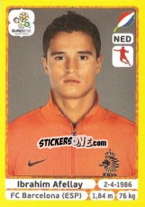 Sticker Ibrahim Afellay - UEFA Euro Poland-Ukraine 2012. Platinum edition n. 184 - Panini