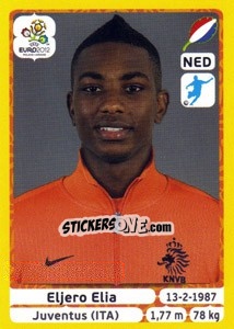 Cromo Eljero Elia - UEFA Euro Poland-Ukraine 2012. Platinum edition - Panini