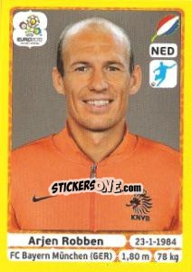 Sticker Arjen Robben - UEFA Euro Poland-Ukraine 2012. Platinum edition n. 186 - Panini