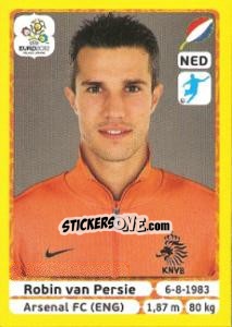 Sticker Robin van Persie - UEFA Euro Poland-Ukraine 2012. Platinum edition n. 189 - Panini